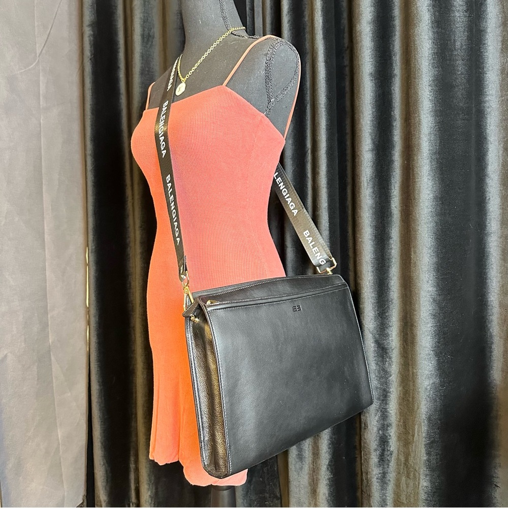 Balenciaga black leather business travel laptop bag NEW WITH TAGS RARE - Picture 14 of 15
